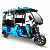 Трицикл пассажирский GreenCamel Пони Рикша (48V 1000W 30 км/ч) крыша, дифф